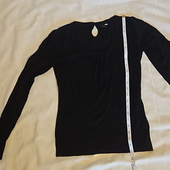 H&M Women's Long Sleeves Sweater Black XS - Picture 11 of 16
